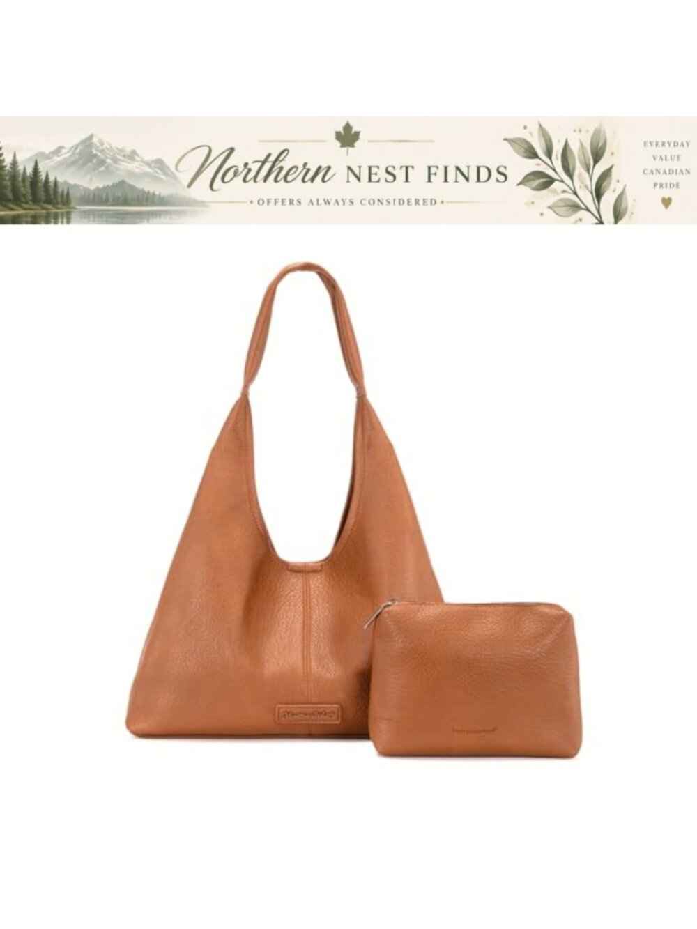 Montana West Hobo Bag Soft PU Leather Shoulder Handbag with Pouch